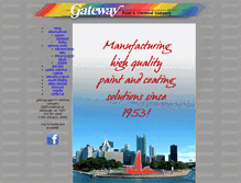 Tablet Screenshot of gateway-paint.com